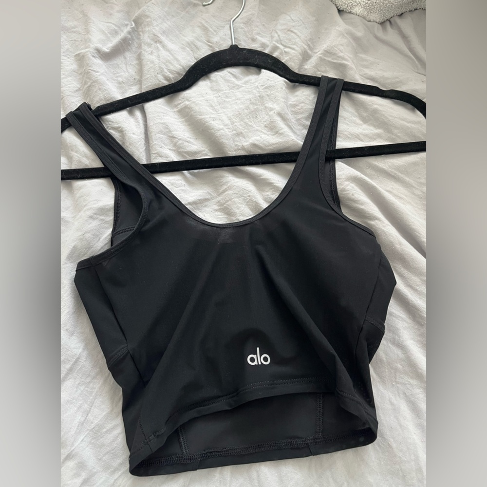 Alo mesh cropped tank